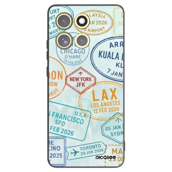 Picasee silikonowe czarne etui na Motorola Moto G86 5G - PASSPORT EDITION