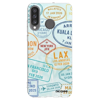 Picasee silikonowe przeźroczyste etui na Huawei P30 Lite - PASSPORT EDITION