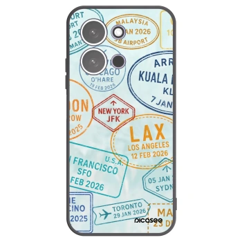 Picasee silikonowe czarne etui na Xiaomi Redmi 15C 5G - PASSPORT EDITION