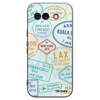 Picasee silikonowe czarne etui na Google Pixel 10a - PASSPORT EDITION