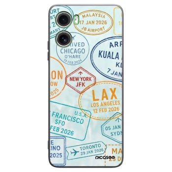 Picasee silikonowe czarne etui na Motorola Moto G06 - PASSPORT EDITION