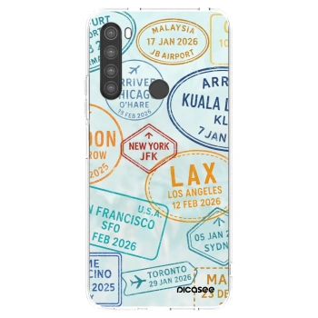 Picasee silikonowe przeźroczyste etui na Xiaomi Redmi Note 8 - PASSPORT EDITION