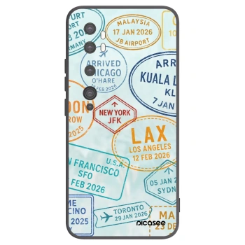 Picasee silikonowe czarne etui na Xiaomi Mi Note 10 (Pro) - PASSPORT EDITION