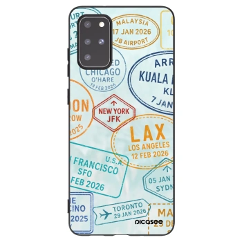 Picasee silikonowe czarne etui na Samsung Galaxy S20+ G985F - PASSPORT EDITION