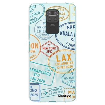 Picasee silikonowe czarne etui na Xiaomi Redmi Note 9 - PASSPORT EDITION