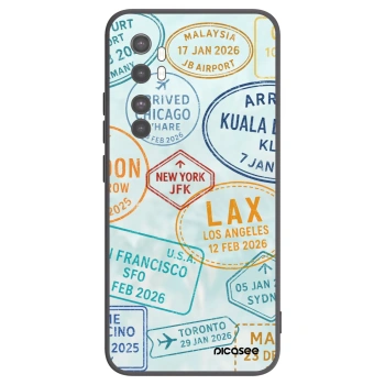 Picasee silikonowe czarne etui na Xiaomi Mi Note 10 Lite - PASSPORT EDITION