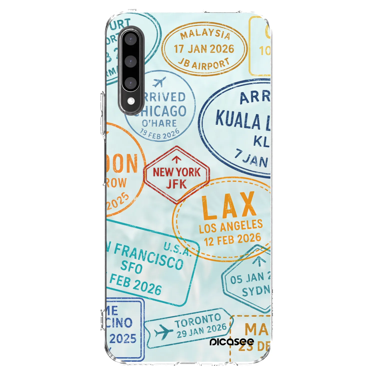 Picasee silikonowe przeźroczyste etui na Honor 9X Pro - PASSPORT EDITION