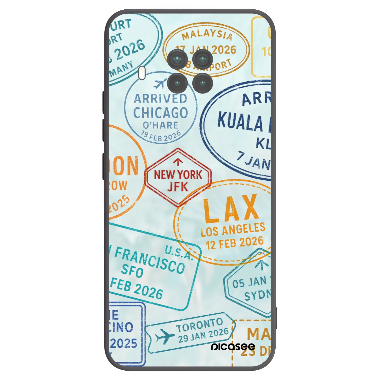 Picasee silikonowe czarne etui na Xiaomi Mi 10T Lite - PASSPORT EDITION