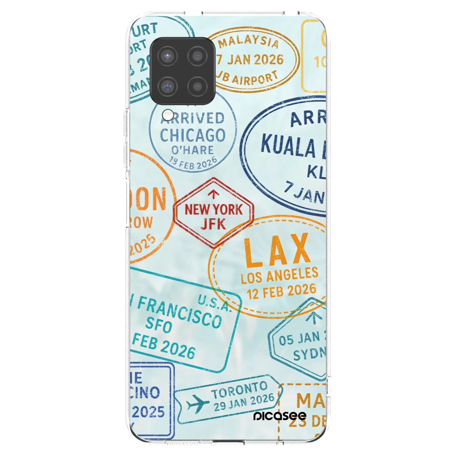 Picasee silikonowe przeźroczyste etui na Samsung Galaxy A42 A426B - PASSPORT EDITION