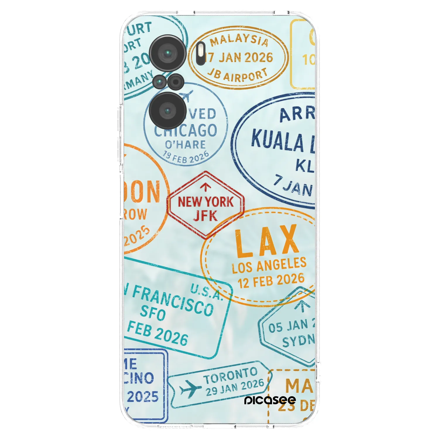 Picasee silikonowe przeźroczyste etui na Xiaomi Poco F3 - PASSPORT EDITION