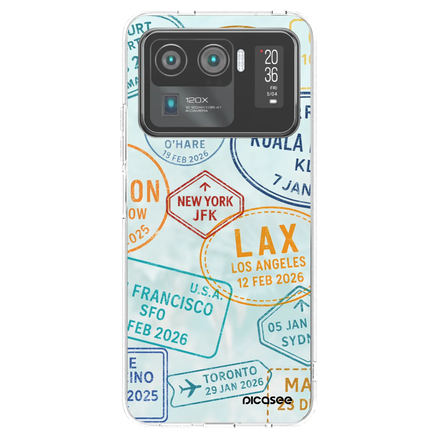 Picasee silikonowe przeźroczyste etui na Xiaomi Mi 11 Ultra - PASSPORT EDITION