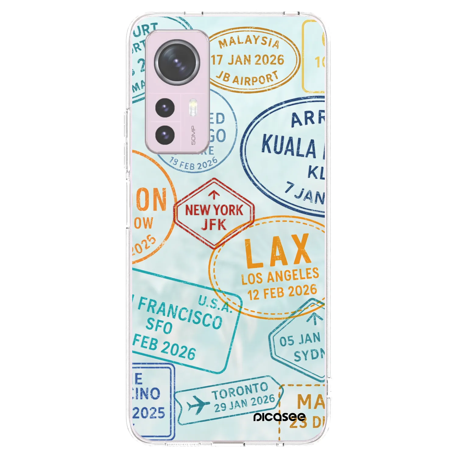 Picasee silikonowe przeźroczyste etui na Xiaomi 12 - PASSPORT EDITION