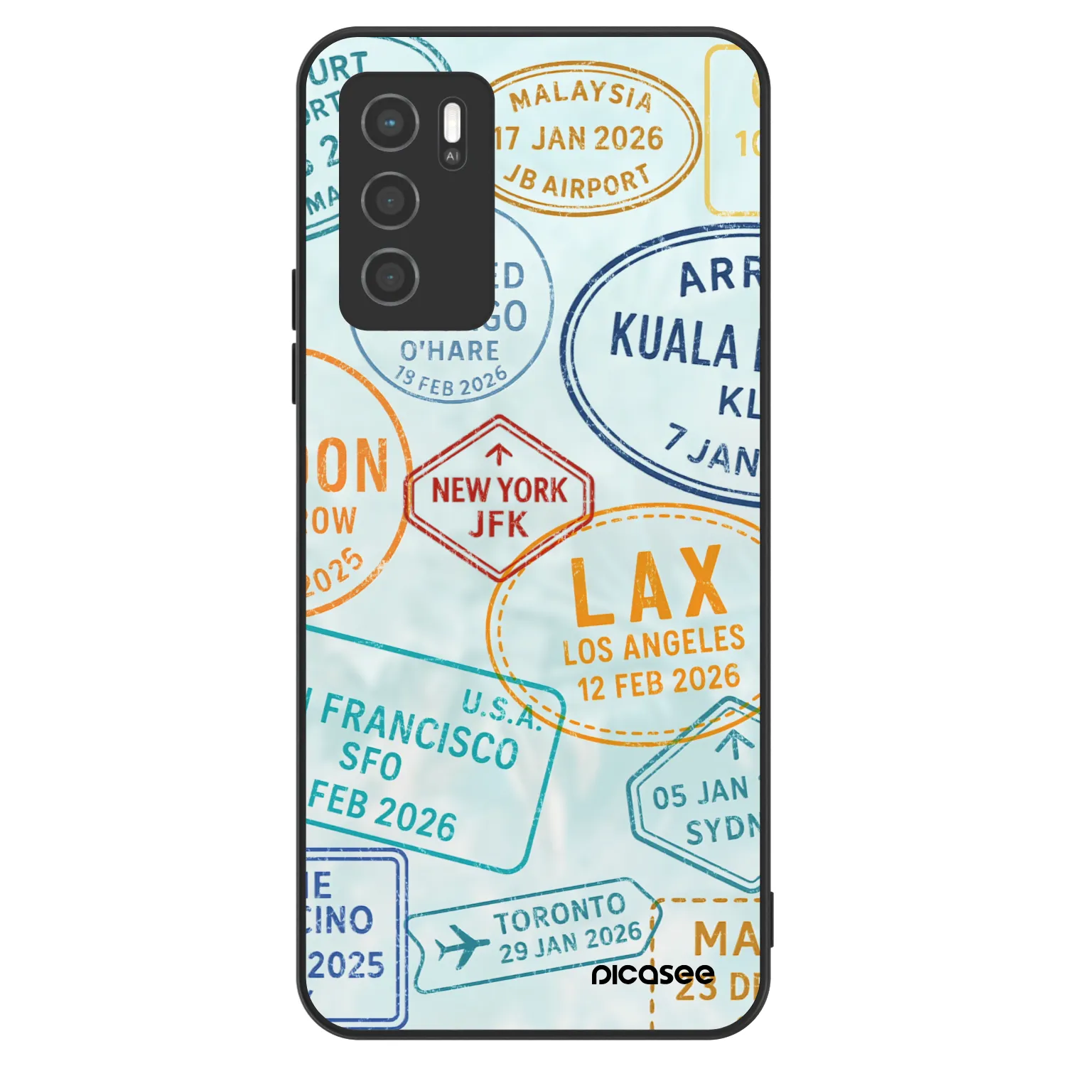 Picasee ULTIMATE CASE na OPPO A16s - PASSPORT EDITION