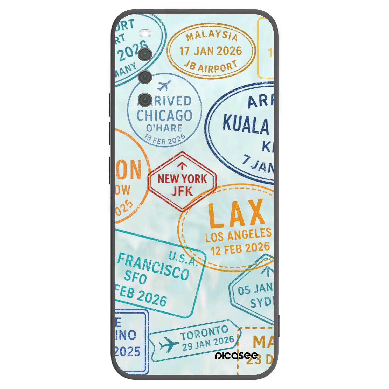 Picasee silikonowe czarne etui na Sony Xperia 10 III - PASSPORT EDITION