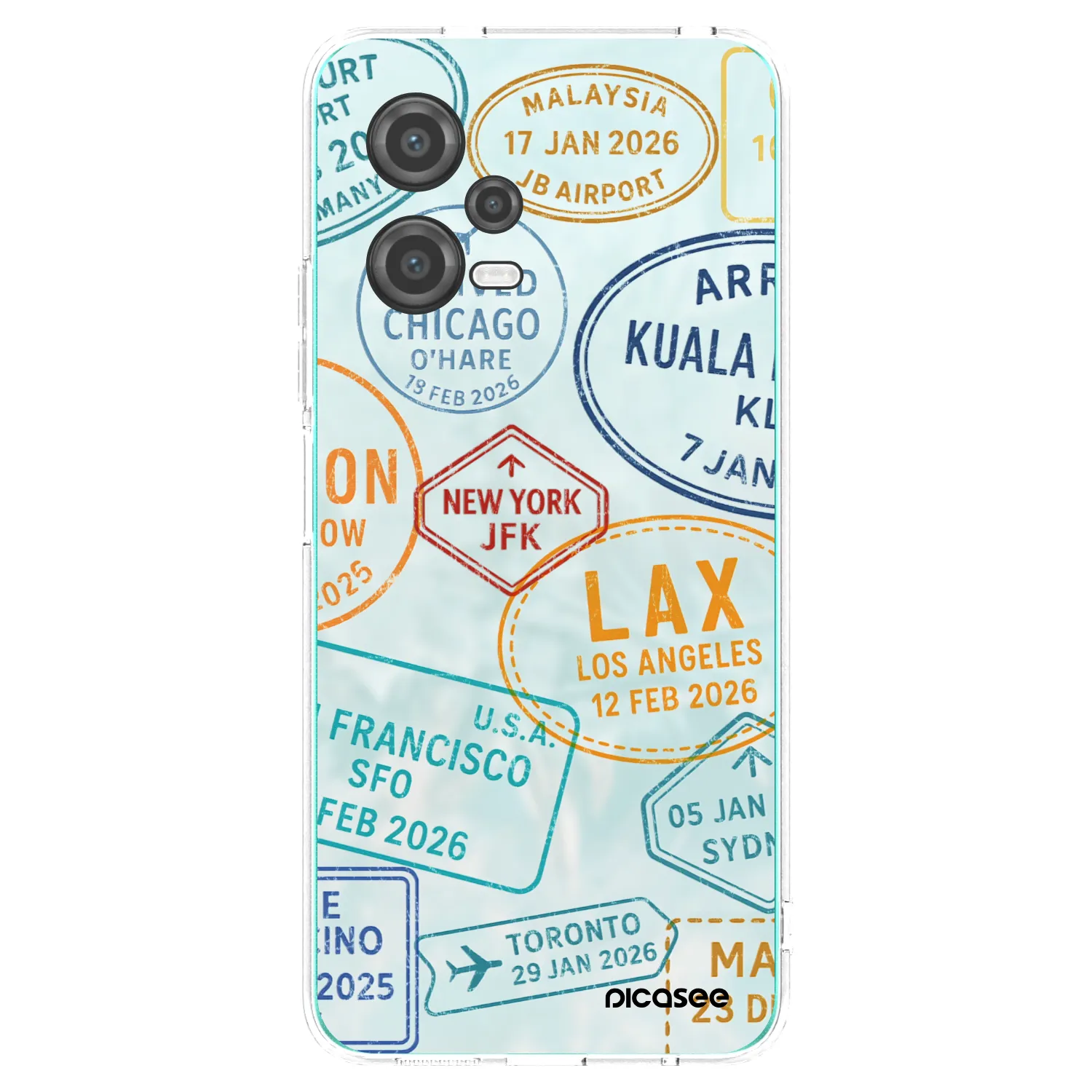 Picasee silikonowe przeźroczyste etui na Xiaomi Poco X5 - PASSPORT EDITION
