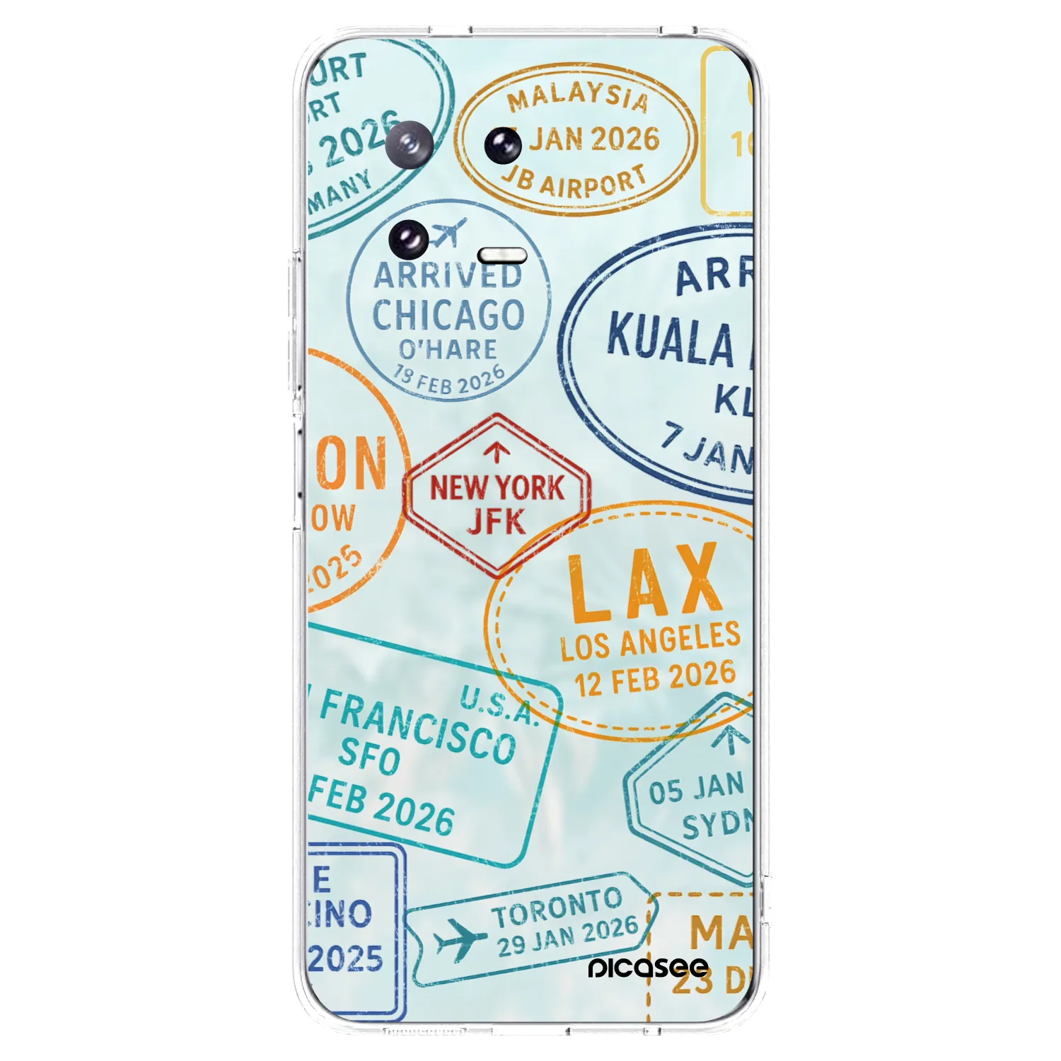 Picasee silikonowe przeźroczyste etui na Xiaomi 13 Pro - PASSPORT EDITION