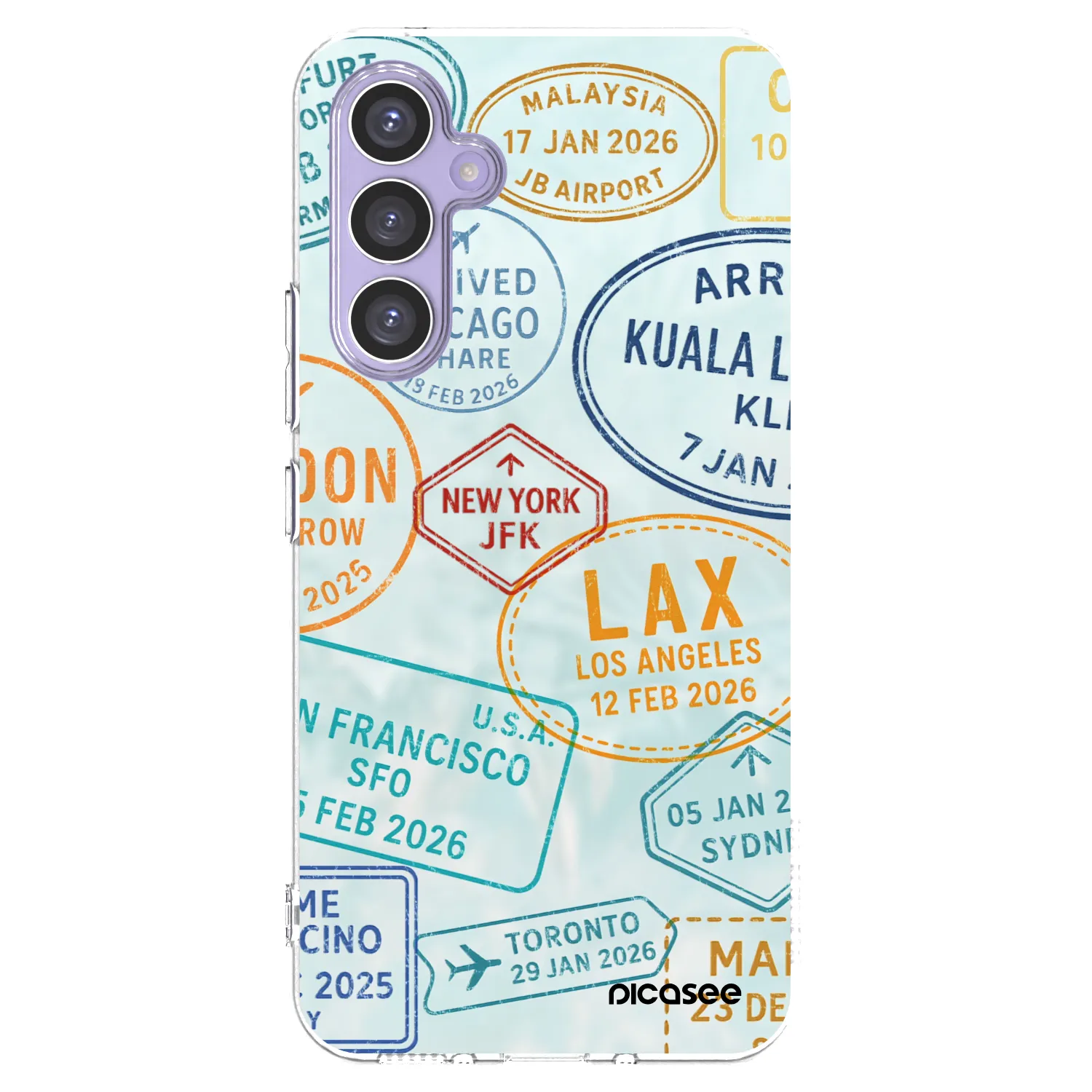 Picasee silikonowe przeźroczyste etui na Samsung Galaxy A54 5G A546B - PASSPORT EDITION