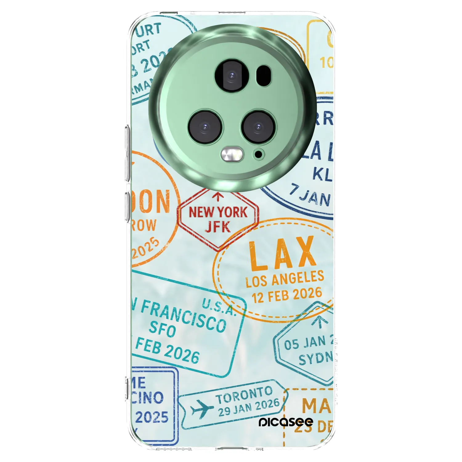 Picasee silikonowe przeźroczyste etui na Honor Magic5 Pro - PASSPORT EDITION