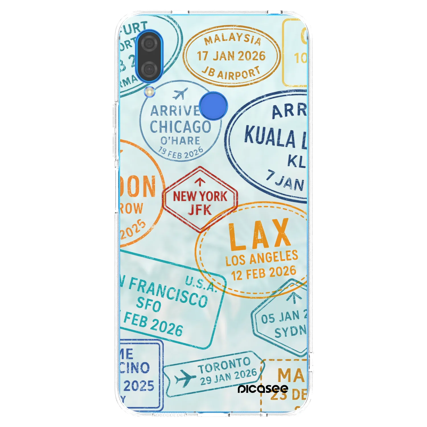 Picasee silikonowe przeźroczyste etui na Huawei Nova 3 - PASSPORT EDITION