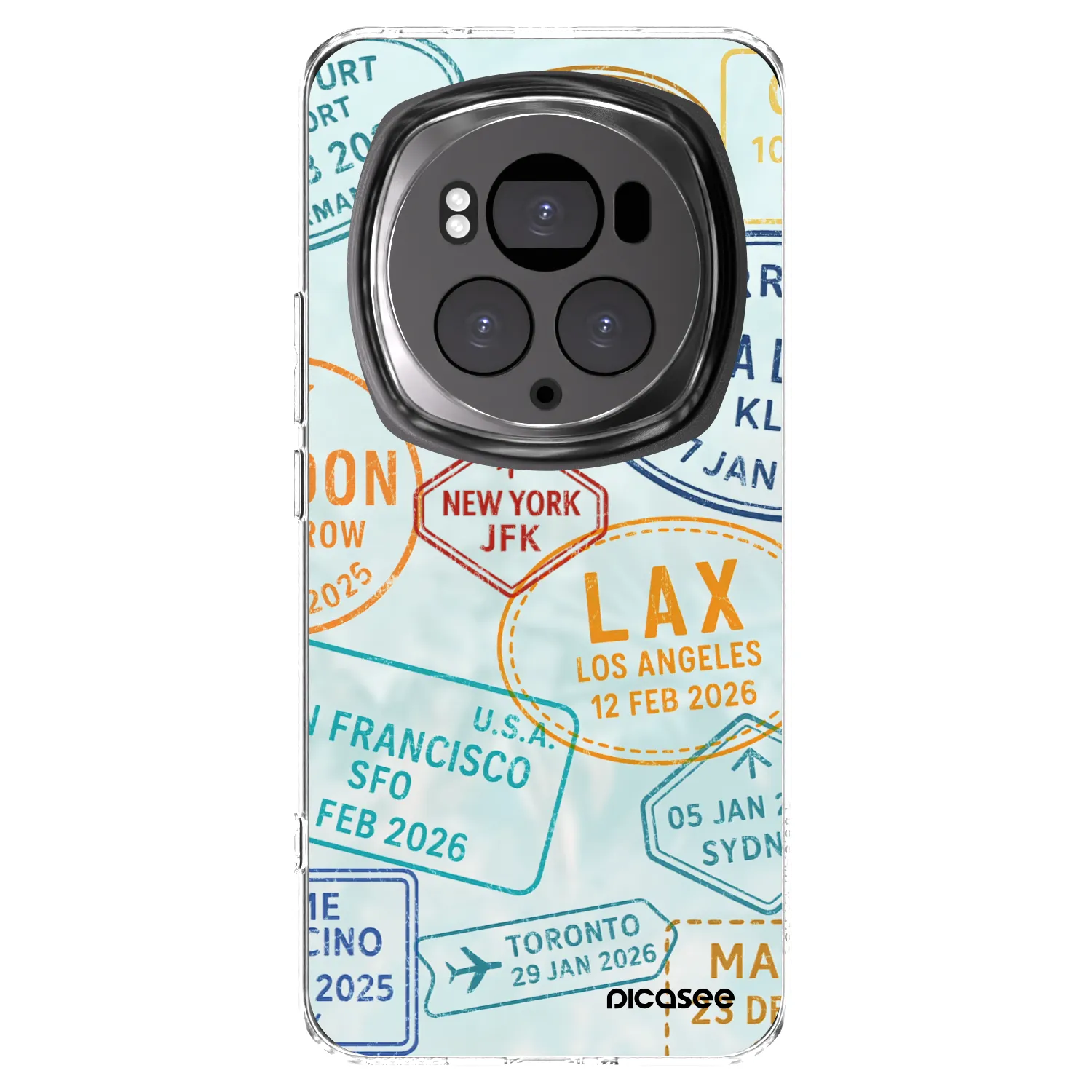 Picasee silikonowe przeźroczyste etui na Honor Magic6 Pro - PASSPORT EDITION