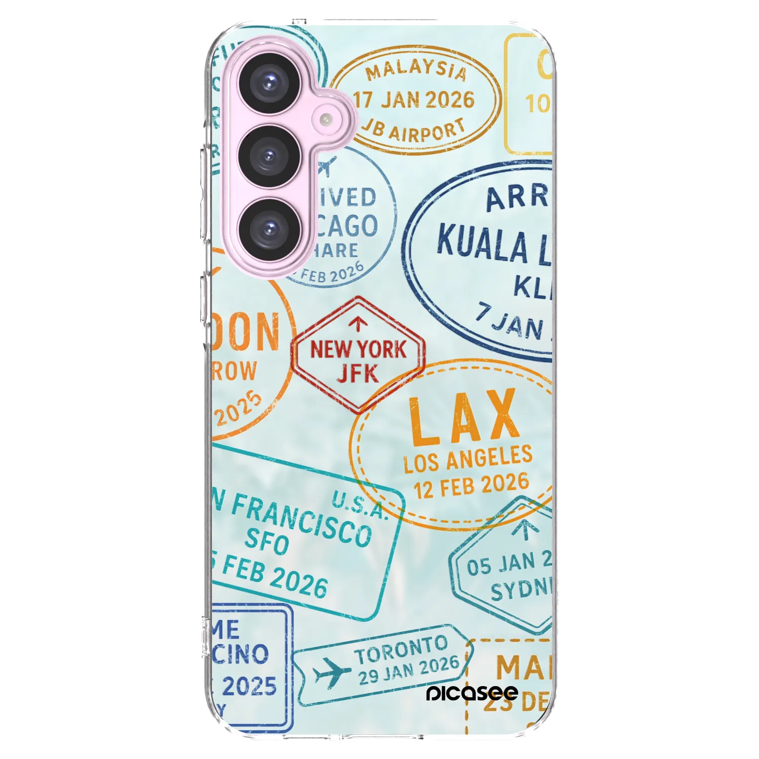 Picasee silikonowe przeźroczyste etui na Samsung Galaxy A55 5G A556B - PASSPORT EDITION