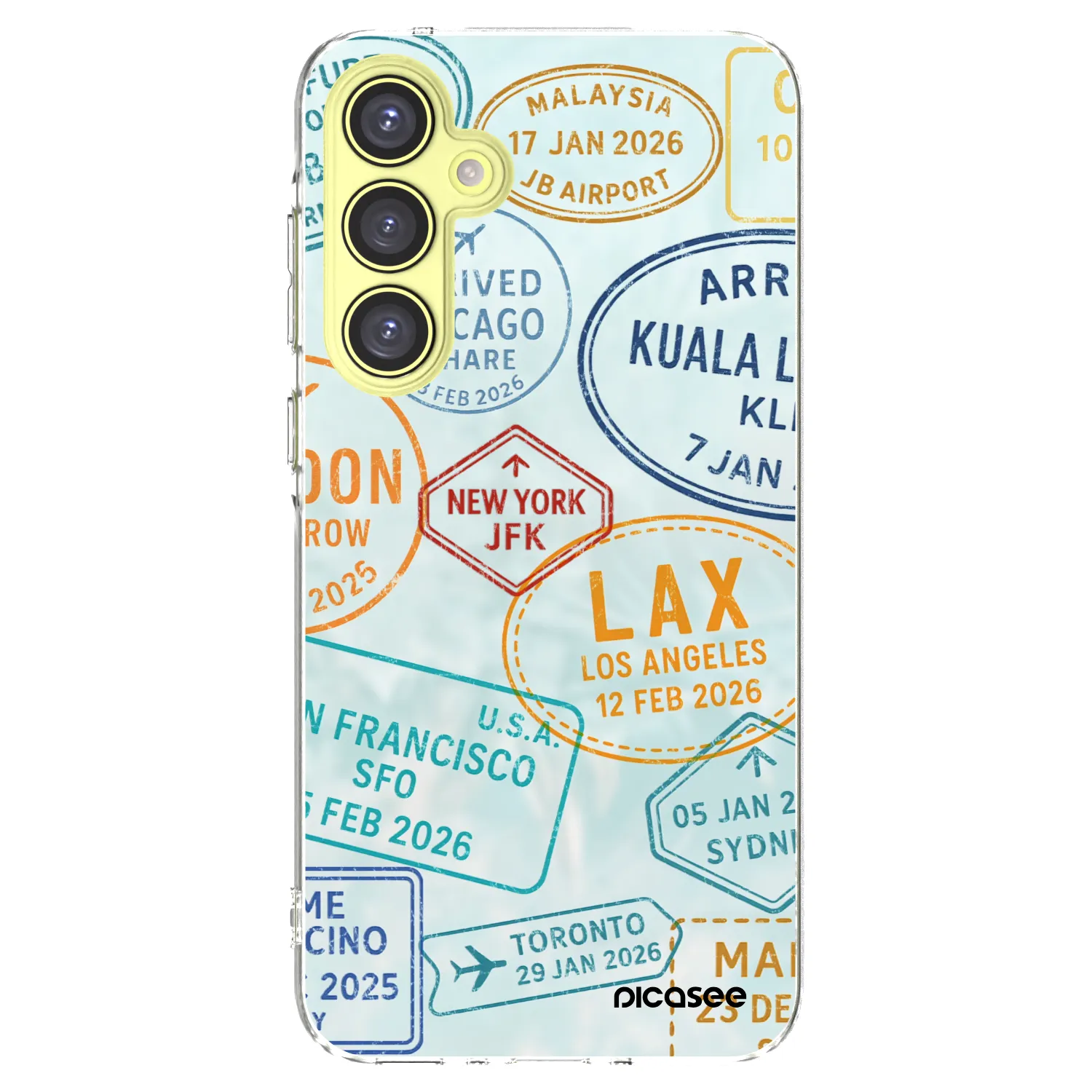 Picasee silikonowe przeźroczyste etui na Samsung Galaxy A35 5G A356B - PASSPORT EDITION