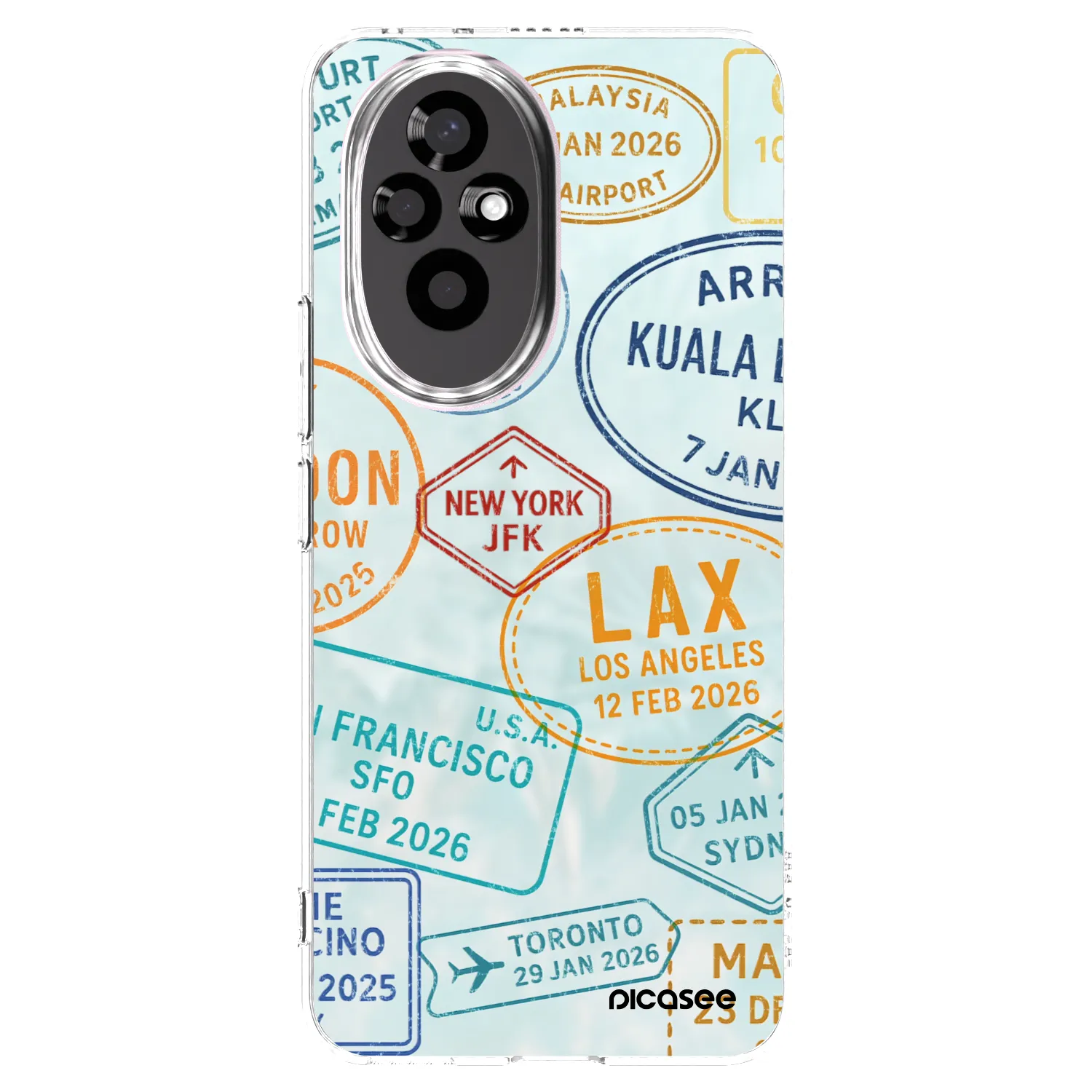 Picasee silikonowe przeźroczyste etui na Honor 200 Pro 5G - PASSPORT EDITION