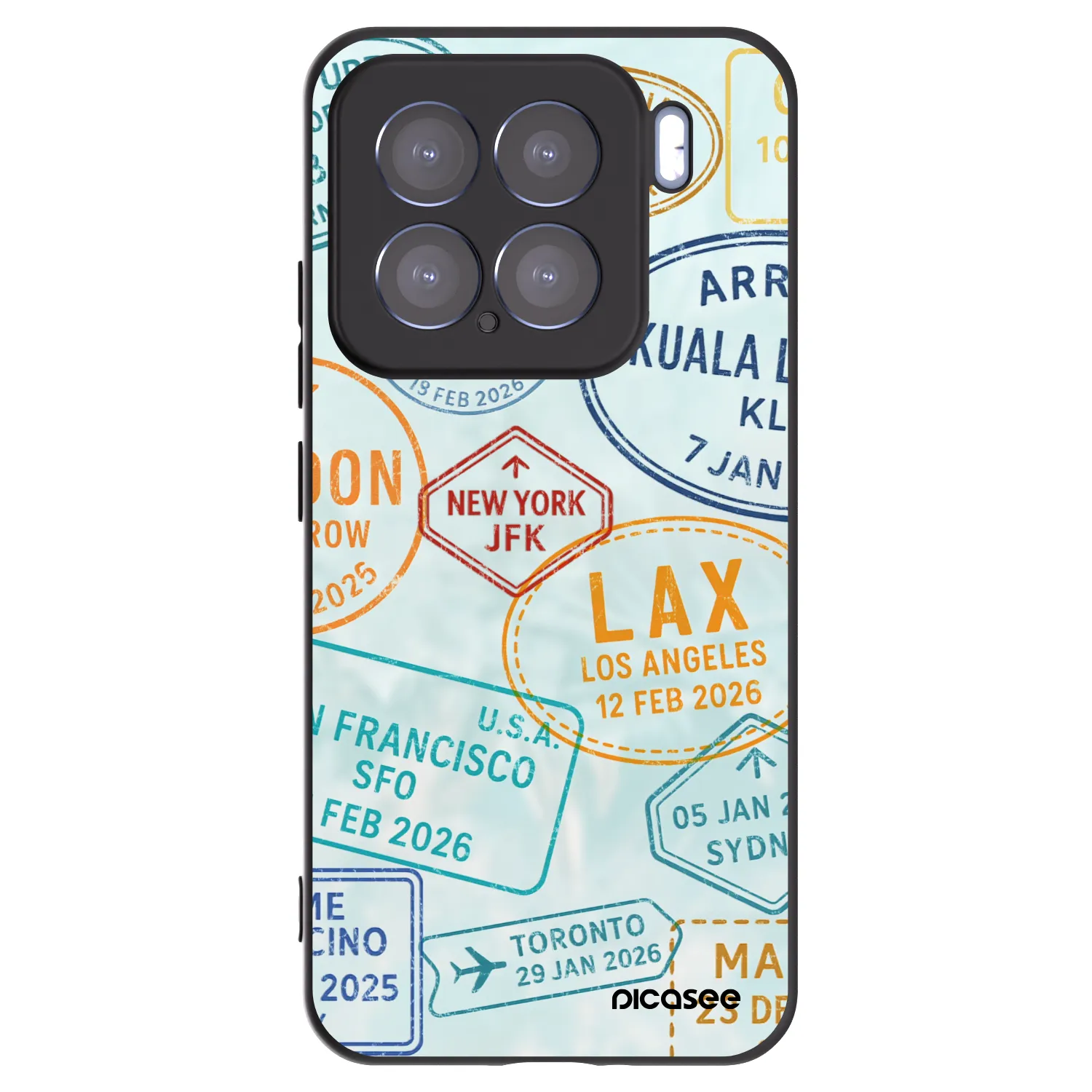 Picasee silikonowe czarne etui na Xiaomi 15 - PASSPORT EDITION