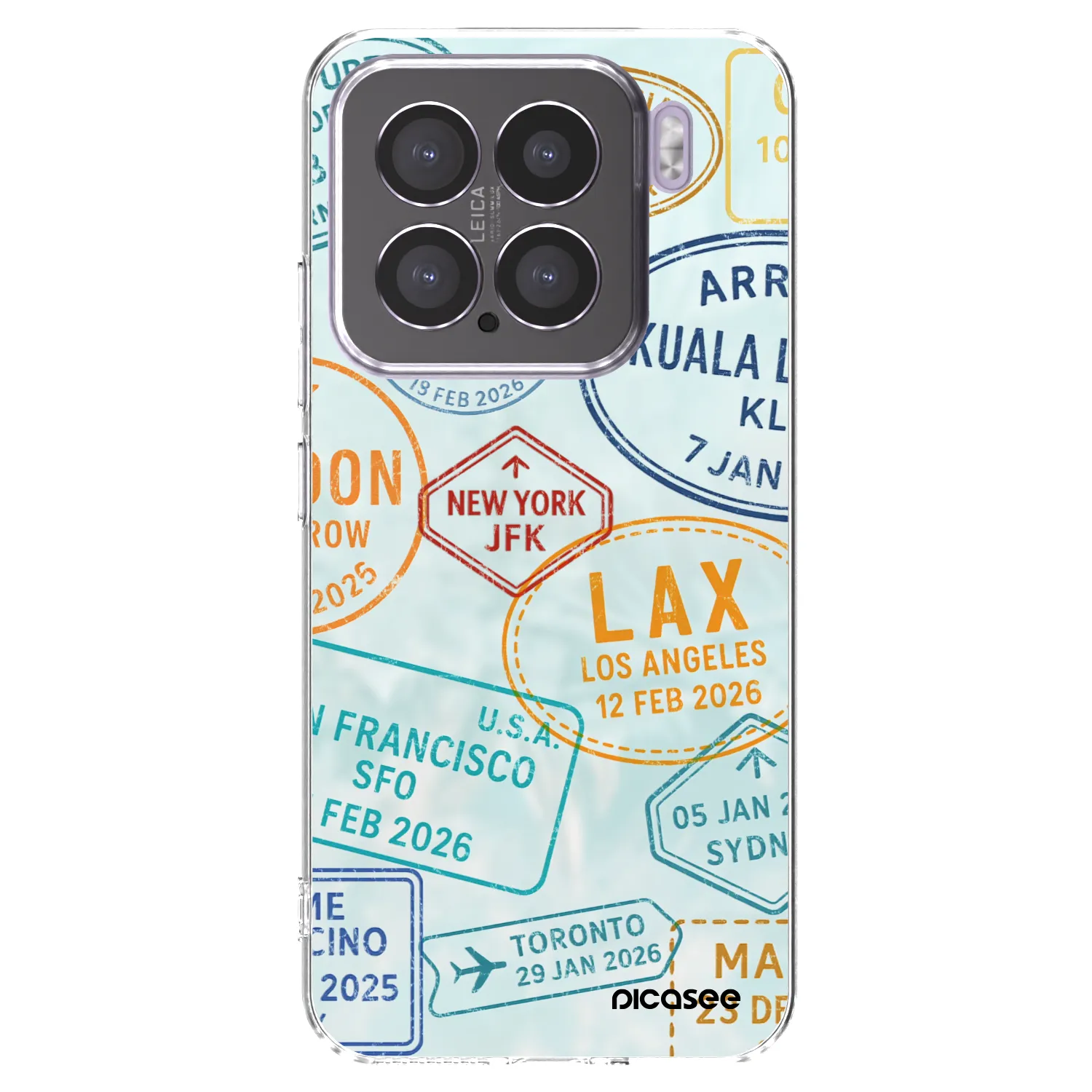 Picasee silikonowe przeźroczyste etui na Xiaomi 15 - PASSPORT EDITION