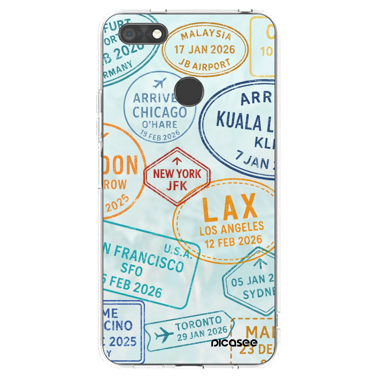 Picasee silikonowe przeźroczyste etui na Huawei P9 Lite Mini - PASSPORT EDITION