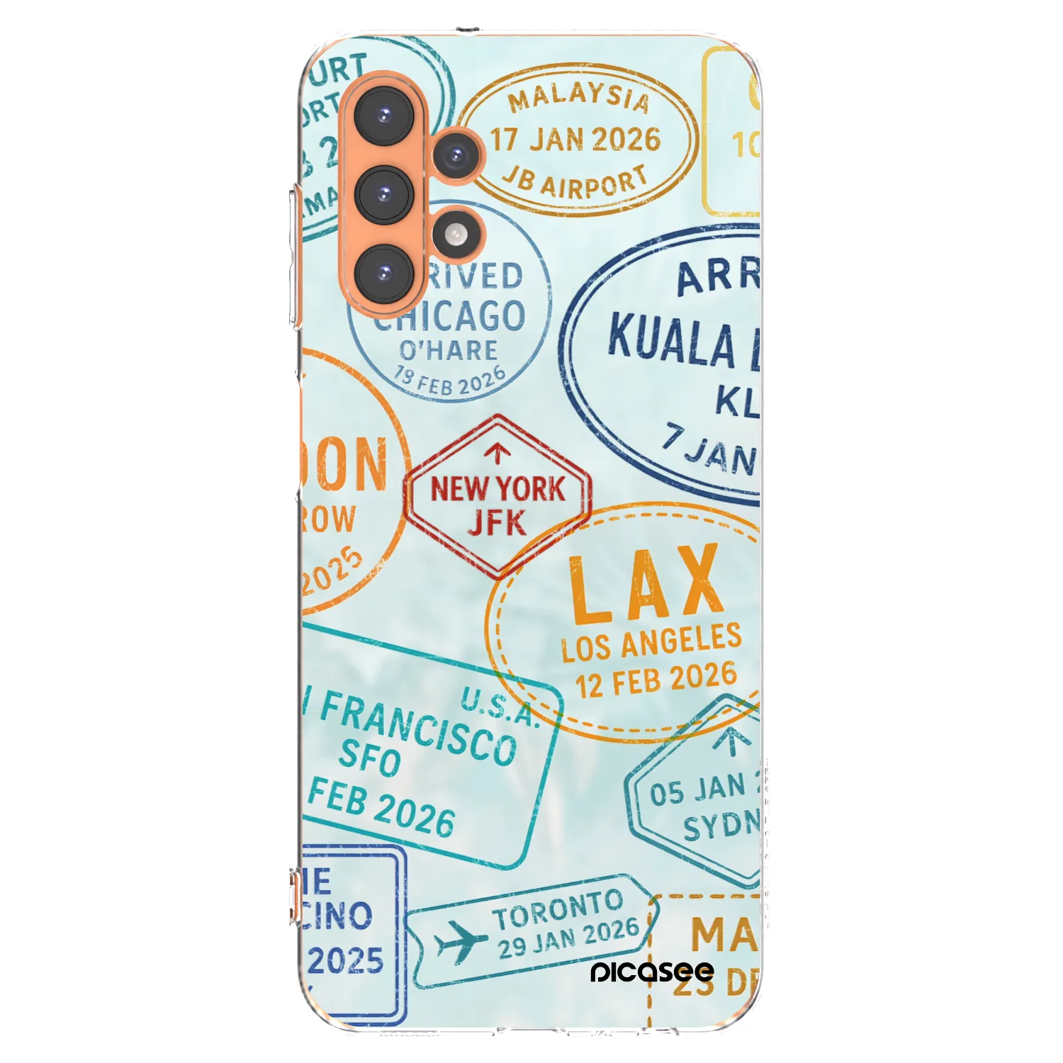Picasee silikonowe przeźroczyste etui na Samsung Galaxy A13 5G - PASSPORT EDITION