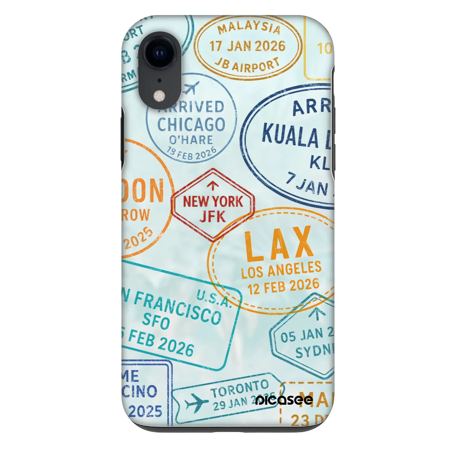 Picasee Fashion Case na Apple iPhone XR - PASSPORT EDITION