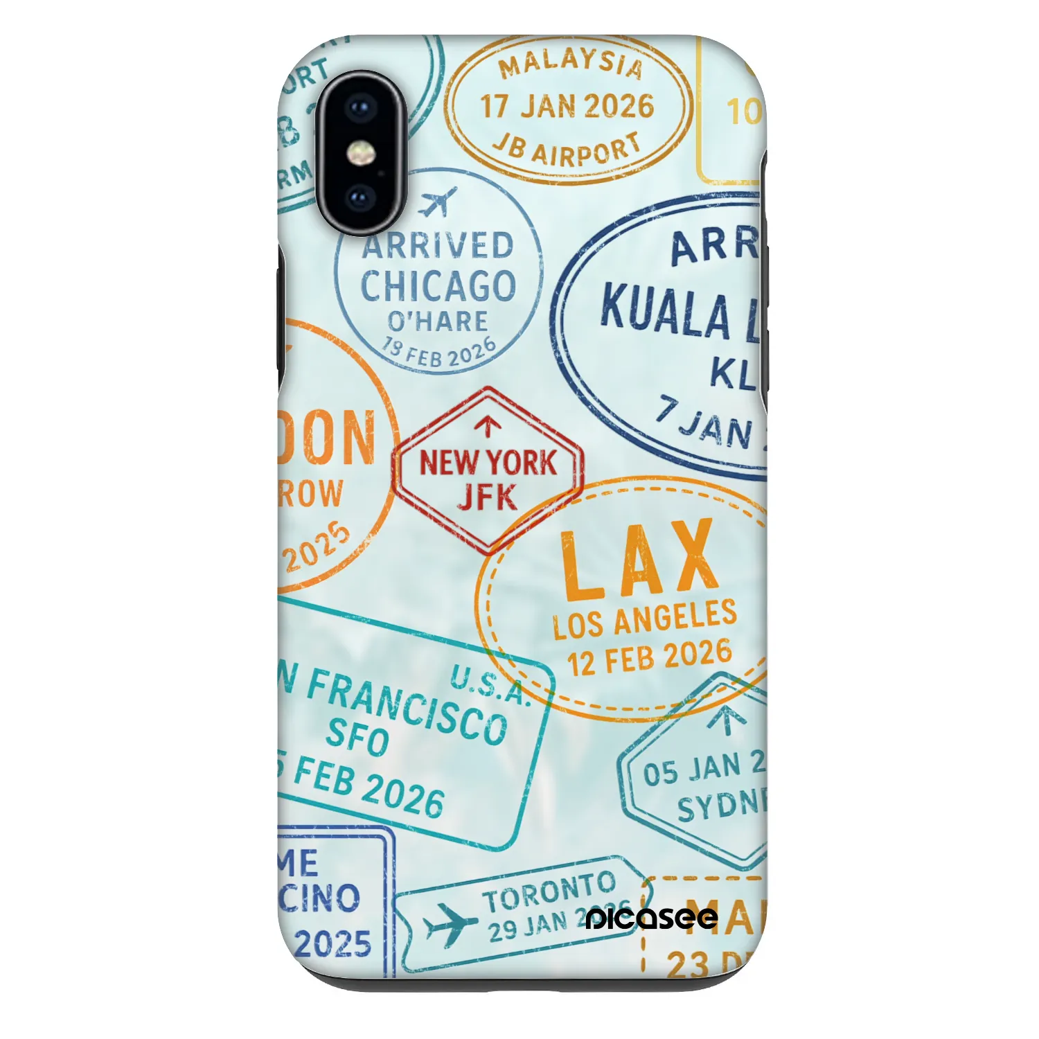 Picasee Fashion Case na Apple iPhone XS Max - PASSPORT EDITION