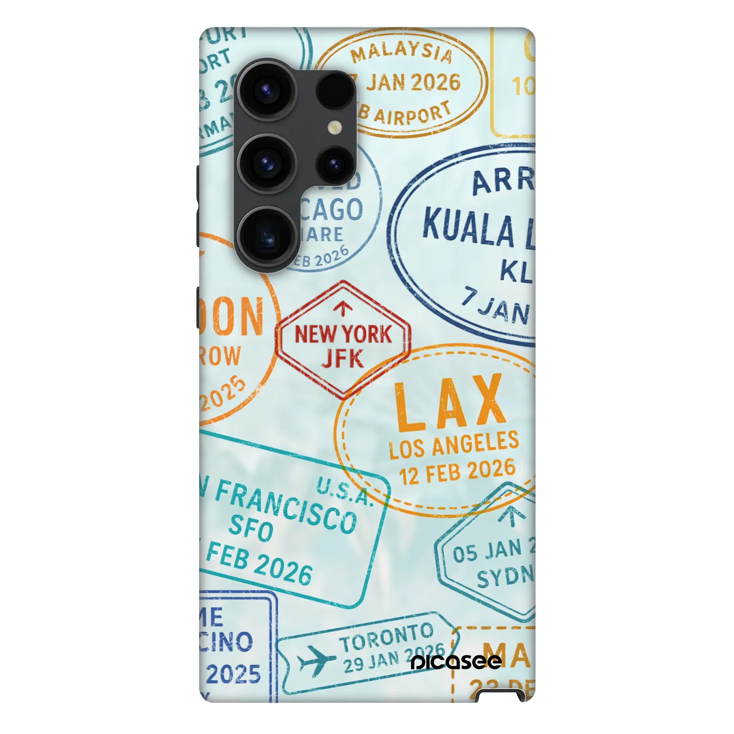 Picasee Fashion Case PowerShare pro Samsung Galaxy S24 Ultra S928B 5G - PASSPORT EDITION