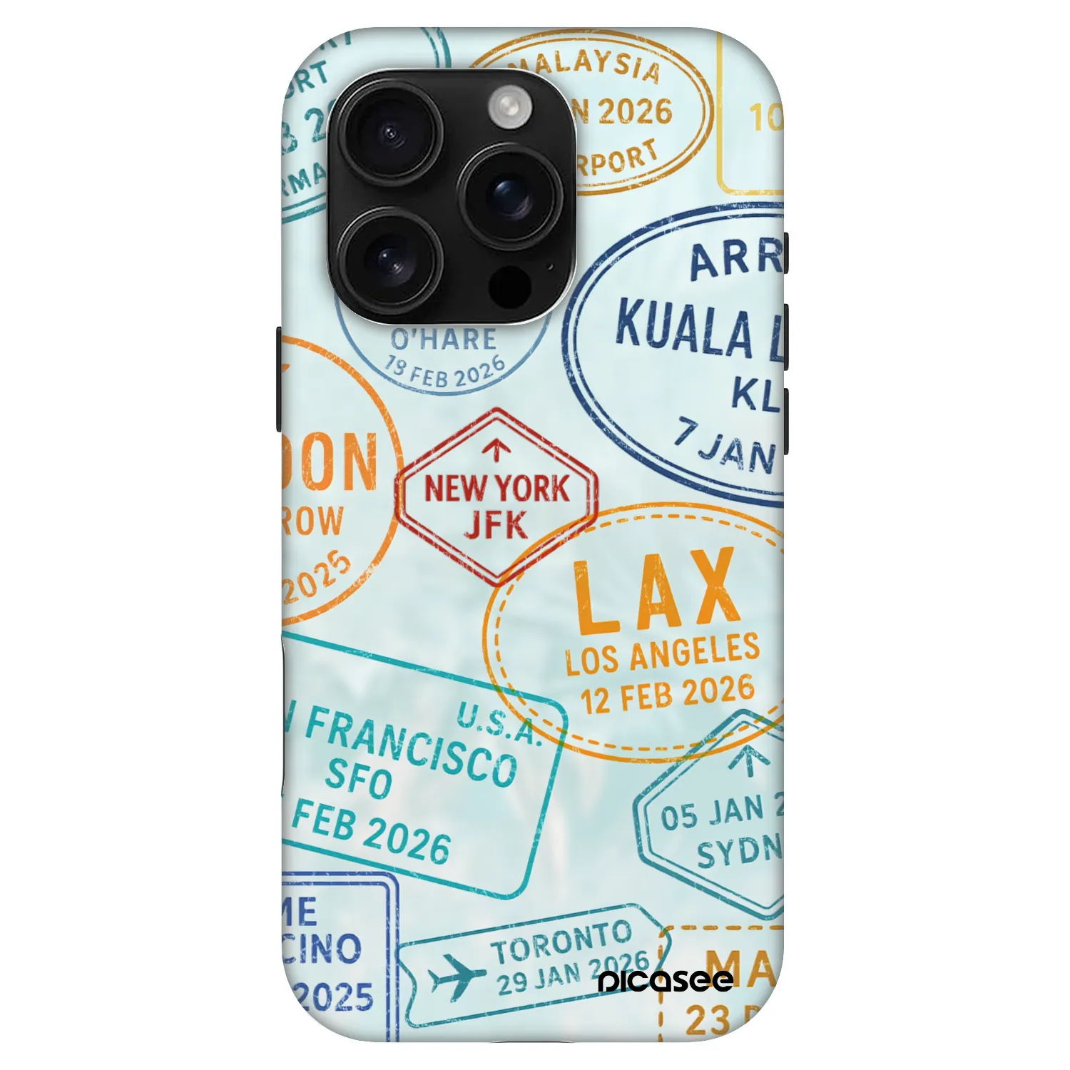 Picasee Fashion Case MagSafe na Apple iPhone 16 Pro - PASSPORT EDITION