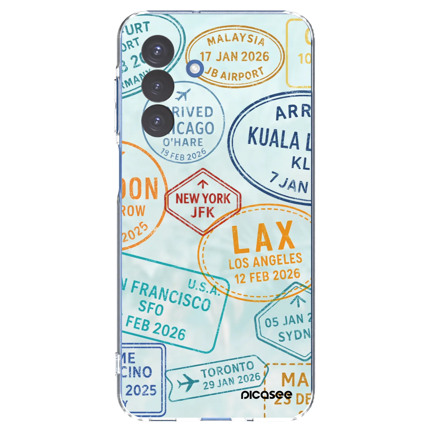 Picasee silikonowe przeźroczyste etui na Samsung Galaxy A17 5G - PASSPORT EDITION