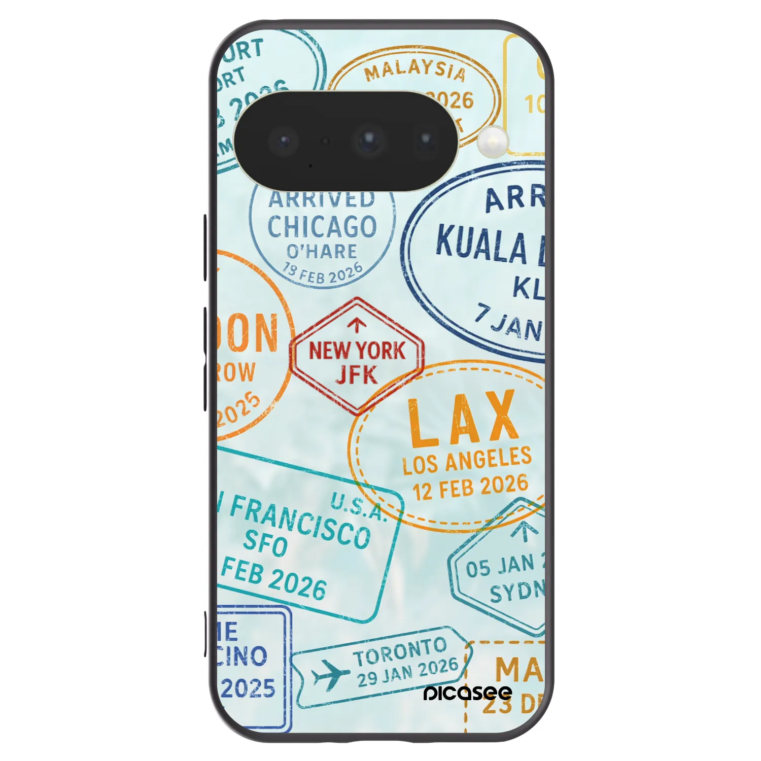 Picasee silikonowe czarne etui na Google Pixel 10 - PASSPORT EDITION
