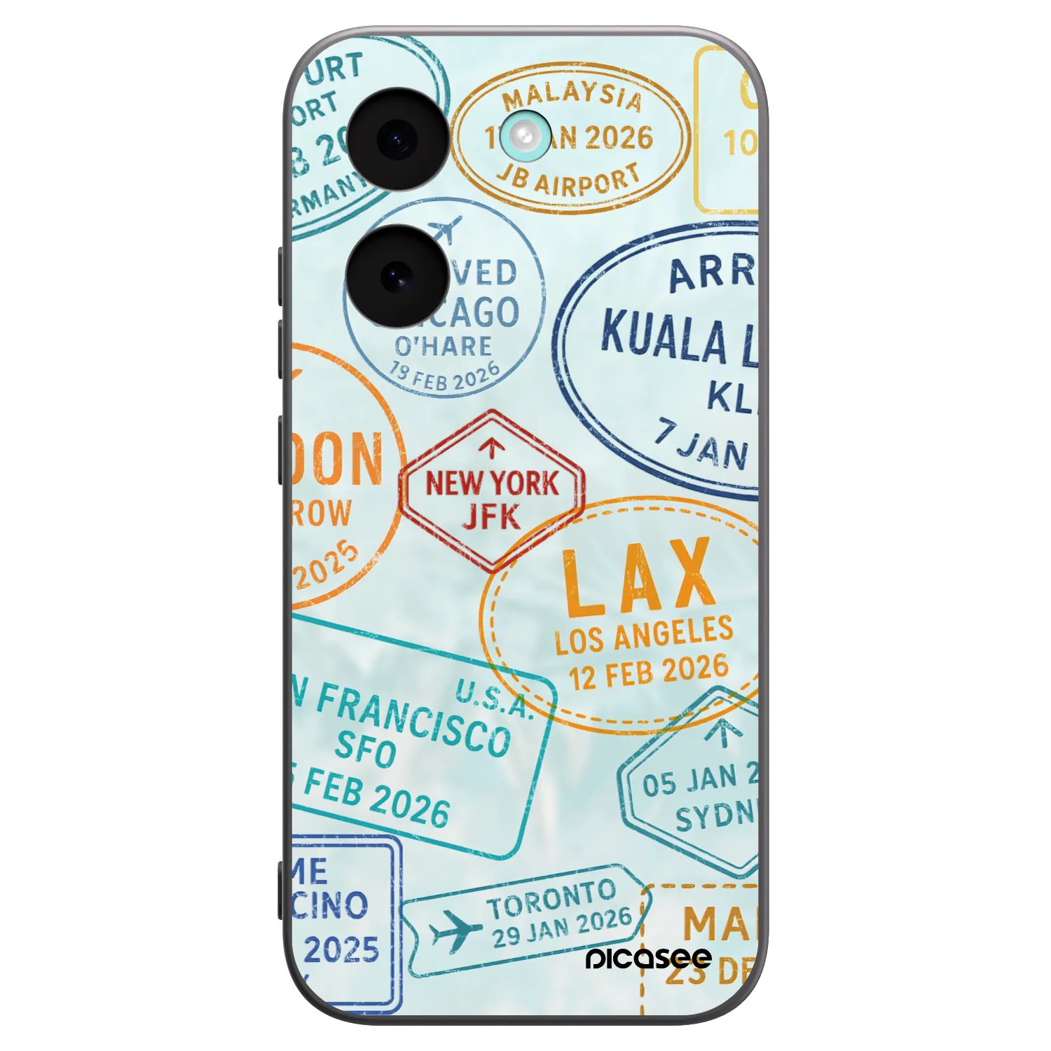 Picasee silikonowe czarne etui na Xiaomi Poco X8 Pro - PASSPORT EDITION