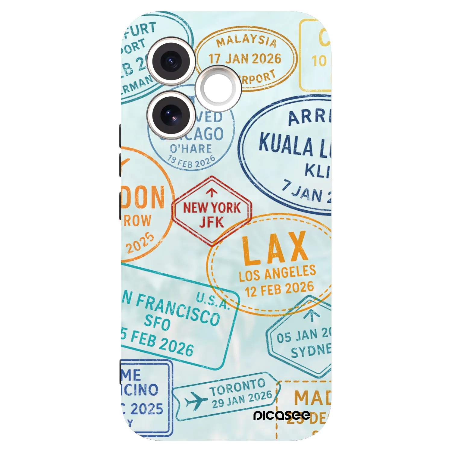 Picasee silikonowe czarne etui na Honor 600 Lite - PASSPORT EDITION