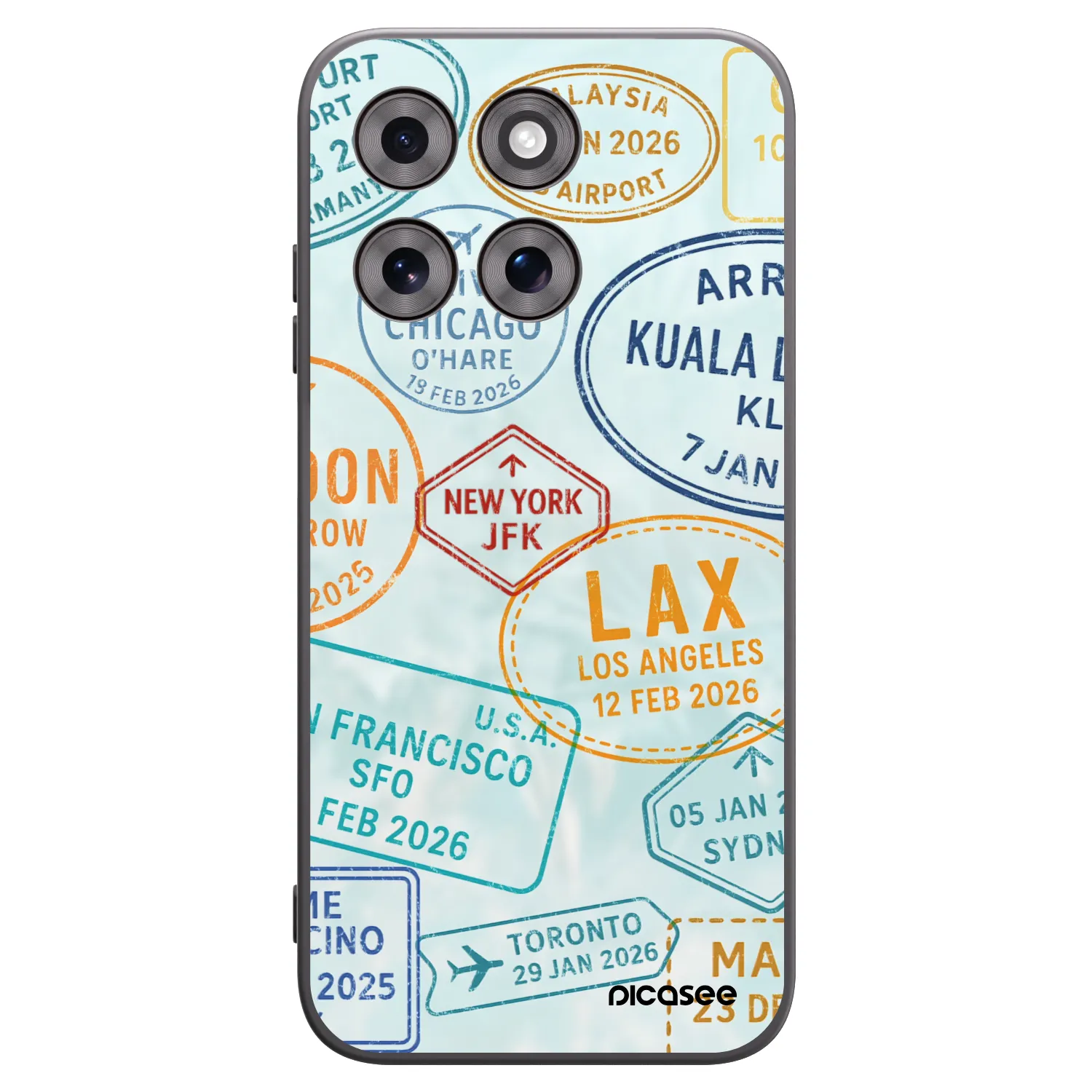 Picasee silikonowe czarne etui na Motorola Moto G77 - PASSPORT EDITION