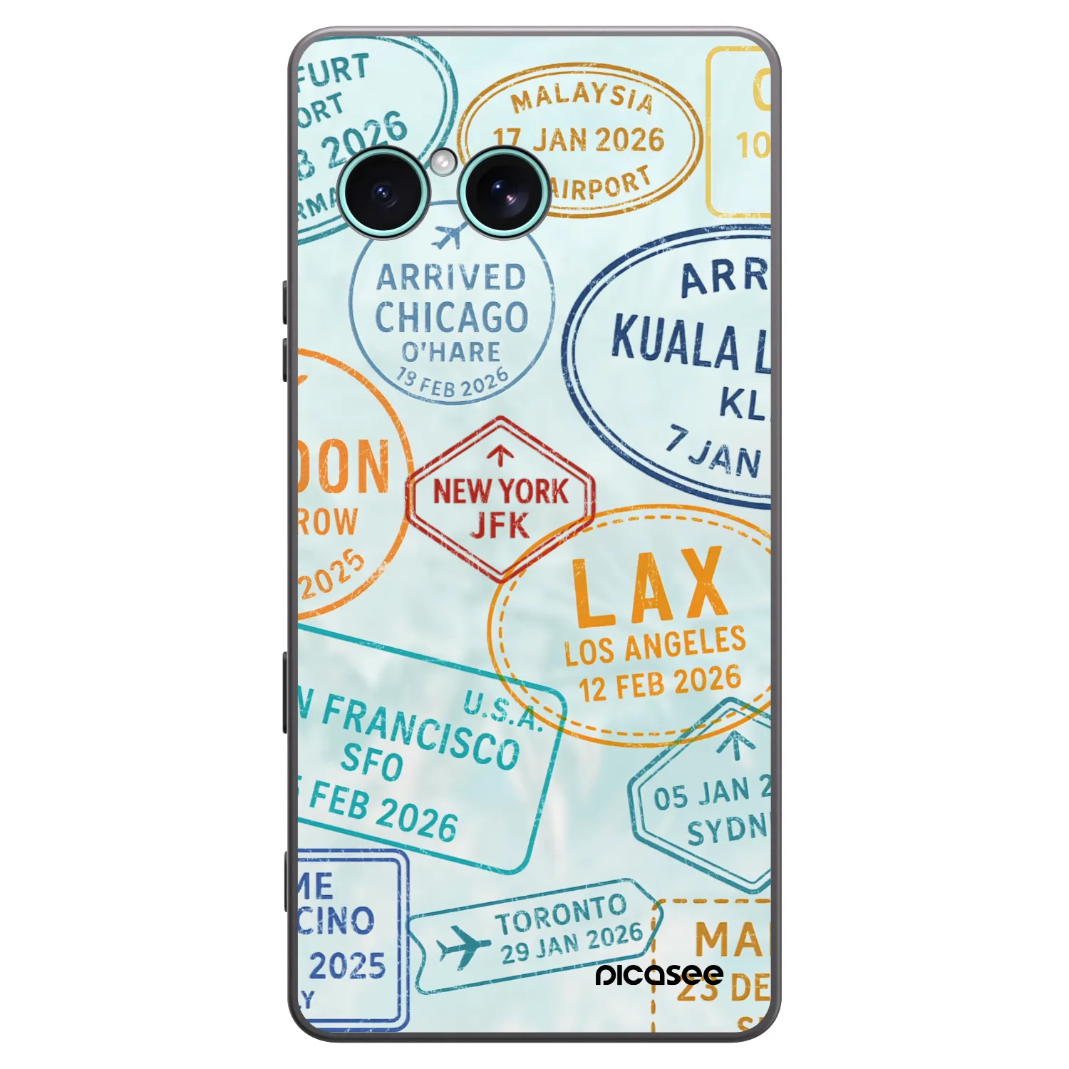 Picasee silikonowe czarne etui na Sony Xperia 10 VII - PASSPORT EDITION