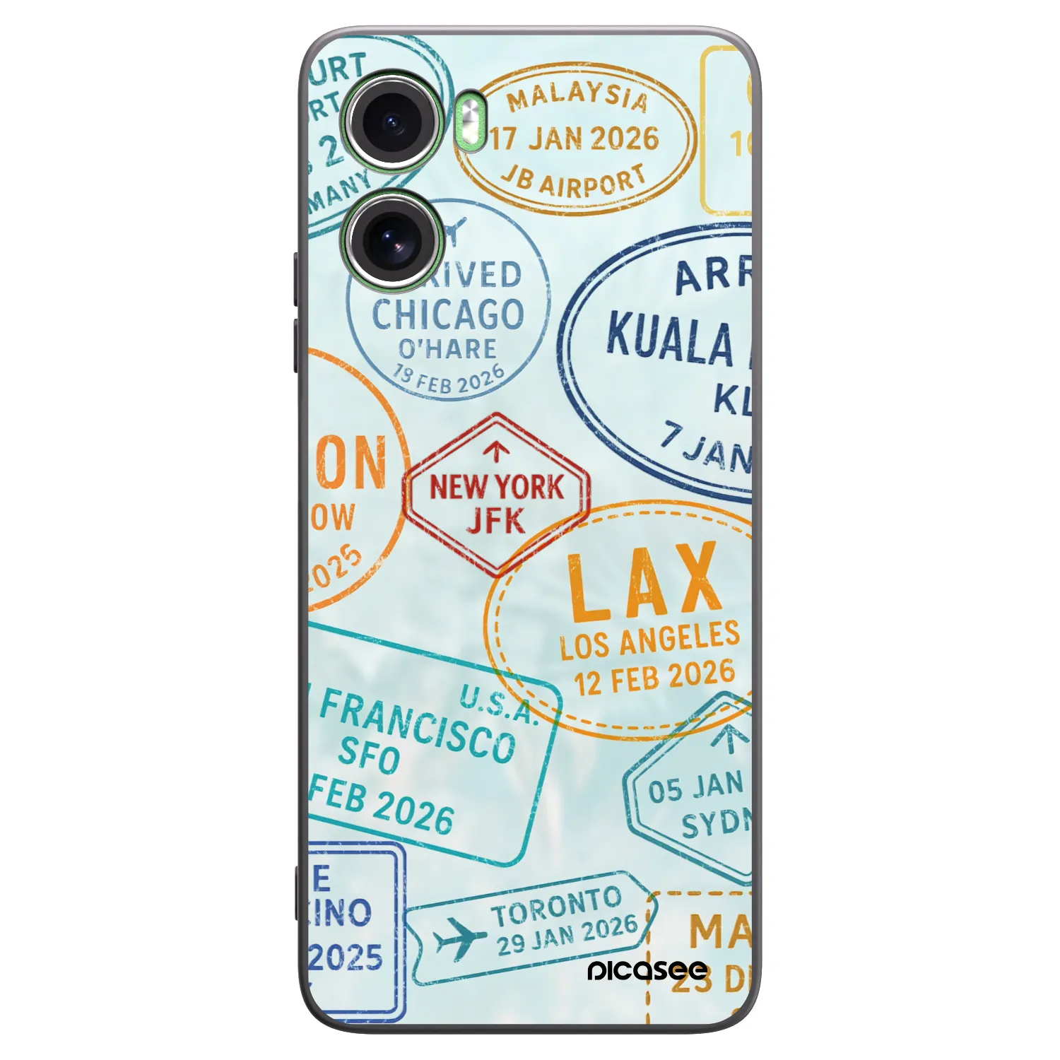 Picasee silikonowe czarne etui na Motorola Moto G06 - PASSPORT EDITION