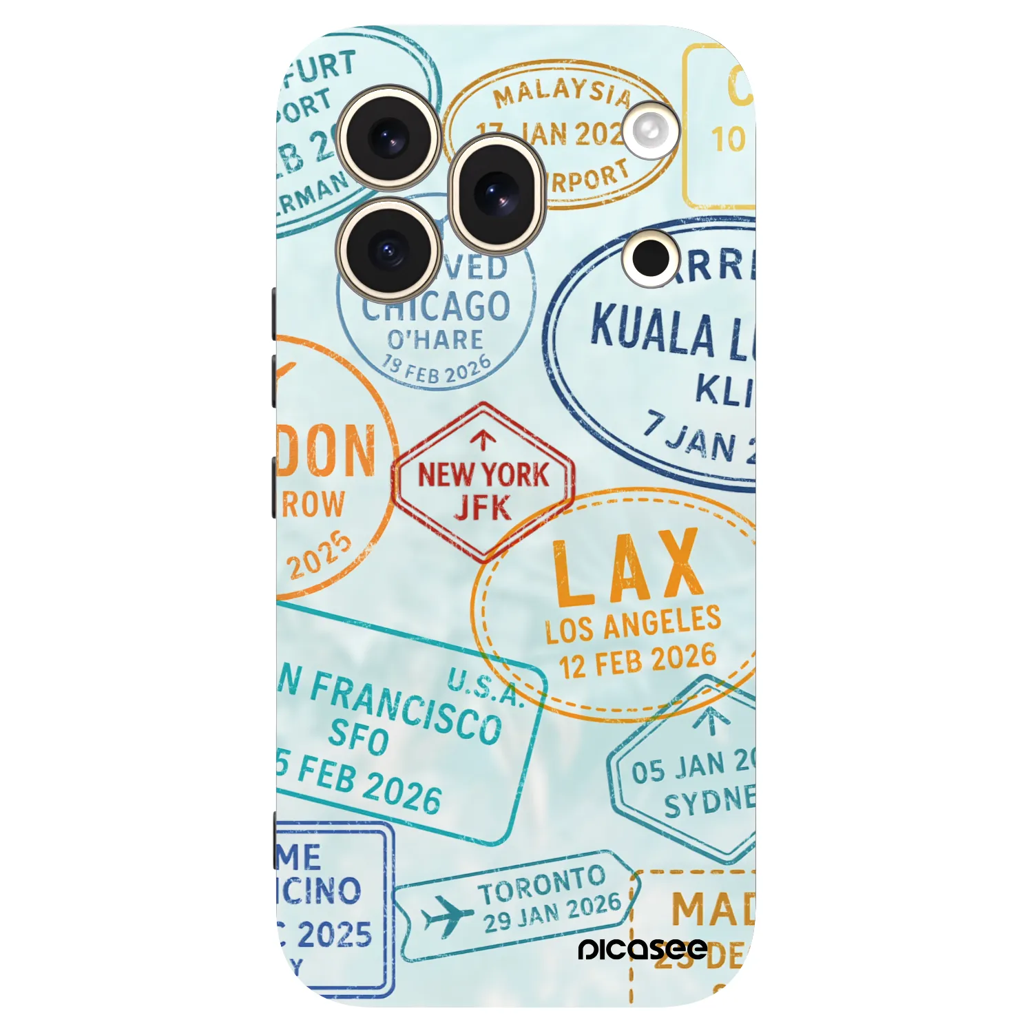 Picasee silikonowe czarne etui na Honor 600 Pro - PASSPORT EDITION