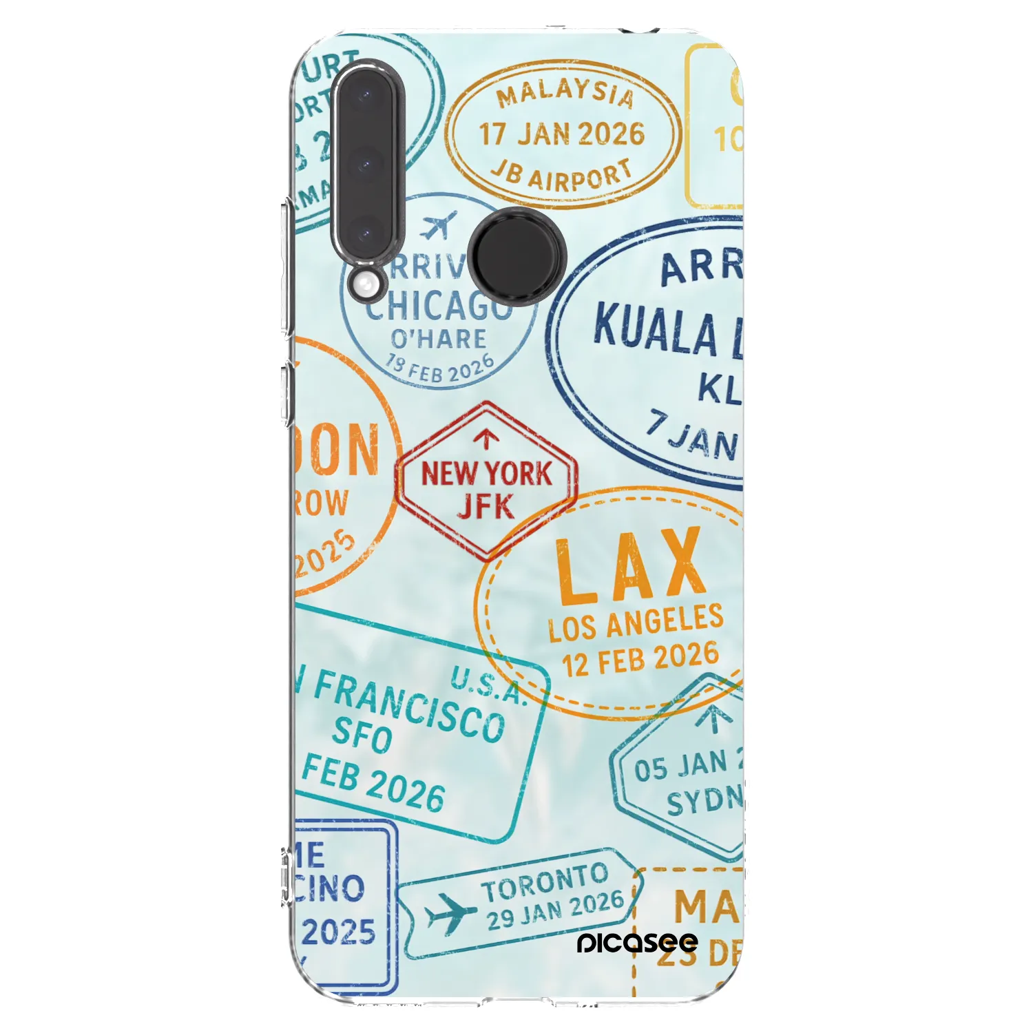 Picasee silikonowe przeźroczyste etui na Honor 20 Lite - PASSPORT EDITION