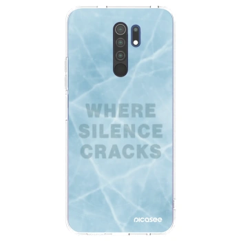Picasee silikonowe przeźroczyste etui na Xiaomi Redmi 9 - SILENCE