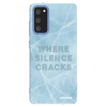 Picasee silikonowe przeźroczyste etui na Samsung Galaxy S20 FE - SILENCE