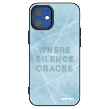 Picasee silikonowe czarne etui na Apple iPhone 12 mini - SILENCE