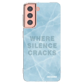 Picasee silikonowe przeźroczyste etui na Samsung Galaxy S21 5G G991B - SILENCE