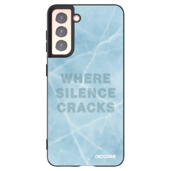 Picasee silikonowe czarne etui na Samsung Galaxy S21 5G G991B - SILENCE