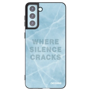 Picasee silikonowe czarne etui na Samsung Galaxy S21+ 5G G996F - SILENCE